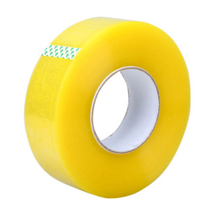 Ruban adhésif transparent jaune 35-60 mm de largeur, 145 m de longueur, pour l'emballage et la fermeture des entrepôts - Product Image 3