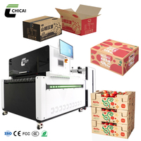 Chicai 2026 Nueva Impresora de Inyección de Tinta de Alta Velocidad de Una Sola Pasada, Impresora Digital A3 para Cajas de Cartón Corrugado, 40m/min, 1200dpi