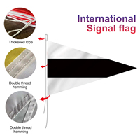 Bandera de código personalizada para velero, artículo promocional, Bandera de señal