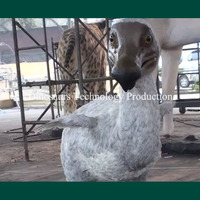 Modèles d'animaux de l'ère glaciaire animatroniques grandeur nature personnalisés, répliques réalistes d'oiseaux Dodo pour les expositions des musées naturels