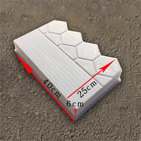 Moule en béton en caoutchouc diamant Moule à pavés en plastique imbriqué