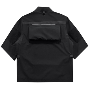 Produttori di <span class=keywords><strong>Abbigliamento</strong></span> Personalizzato Nuova Giacca da <span class=keywords><strong>Uomo</strong></span> Versione Coreana Giacche Casual di Design Giacche a Mezza Manica per <span class=keywords><strong>Uomo</strong></span> - Product Image 2