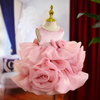 Robe de princesse pour bébés filles, tenue de spectacle, costume de mariage, robe de bal pour enfants, vêtements d'été