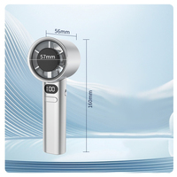 Ventilateur portatif suralimenté portable petit ventilateur de refroidissement haute vitesse à affichage rechargeable USB pour une utilisation en extérieur
