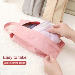 Travel Foldable Portable Toiletry Bags Portable Cosmetics Storage Multi-Functional <b>Small</b> Tote Bag - Product Image 3
