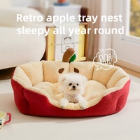 Accessoires pour animaux Produits pour chiens Gros luxe Teddy Chien Chat Équipement de sommeil Nid Lit Canapé Canapé pour chien