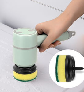 Yuyang Cepillo de limpieza eléctrico de dos cepillos Recargable por USB para cocina Baño Multifuncional <span class=keywords><strong>FISI</strong></span> 800mAh Limpiador de platos - Product Image 5
