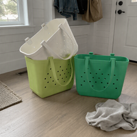 Sac de plage en EVA de haute qualité avec logo personnalisé, imperméable, en caoutchouc, écologique, grande capacité, avec sangles amovibles, vente en gros