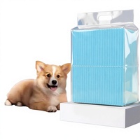 Tapis absorbants jetables pour animaux de compagnie, épais et absorbants, anti-urine, pour chiens et chats, en non-tissé, SAP, pâte de bois, emballage en sac plastique, vente en gros Chine