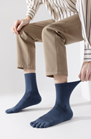 Chaussettes de course athlétiques à compression cinq orteils en Spandex/Nylon/Coton, respirantes, tricotées, fines, pour l'été, avec logo ODM sur le bord