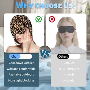 Gorro de <span class=keywords><strong>Gel</strong></span> Frío <span class=keywords><strong>para</strong></span> la Cabeza <span class=keywords><strong>con</strong></span> Máscara de <span class=keywords><strong>Ojos</strong></span> <span class=keywords><strong>para</strong></span> <span class=keywords><strong>Dormir</strong></span>, Compresa Fría <span class=keywords><strong>para</strong></span> Enfriamiento Físico - Product Image 5