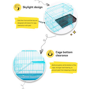 Grand Pliant Chien Chat Animalerie <span class=keywords><strong>Cages</strong></span> D'affichage <span class=keywords><strong>Cages</strong></span> En Fil De Fer Fantaisie pour Kitty Chiot Cage Pliable - Product Image 6