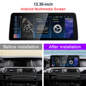HFMidia Qualcomm Snapdragon 665 12,3 pouces 8 cœurs Carplay Android16 pour BMW Série 5 F10 F11 Lecteurs vidéo de voiture Multimédia central - Product Image 5