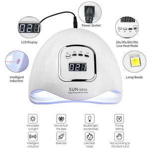 IFINE Beauty SUN X5 MAX Asciuga Unghie da Tavolo con Fototerapia UV e Tecnologia LED per Mani - Lampada per Unghie Ricaricabile - Product Image 1