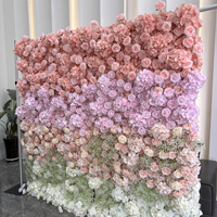 Mur de fleurs artificielles en roses faites à la main pour mariages, propositions de mariage, fête des mères, Noël et occasions festives