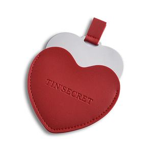 Cheap Fashion Custom Design Heart Shape Keychain Cosmetic Pocket <b>Mirror</b> for Promotion - Product Image 3