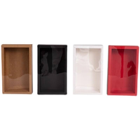 Boîte en papier artistique personnalisée avec fenêtre transparente en PVC, impression dorée à chaud, vernis UV sélectif, fermeture magnétique, matériaux recyclés pour emballage cadeau et artisanat