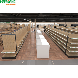 Estanterías Metálicas para Supermercados, Góndolas de Exhibición para Tiendas de Abarrotes, Almacenamiento para Pasillos - Product Image 1