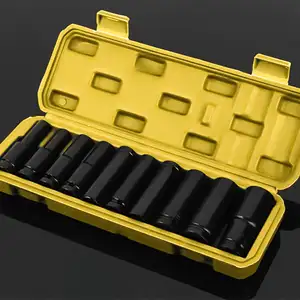 YIZHE Supplier Wholesale 10pcs Wrench Sleeve Set Combination Full Set Dafei Extended Hexagon Screw Nut Air Gun Sleeve Head