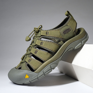 Sandalias de Playa para Hombre, Talla Grande, Disponibles para Entrega Rápida, Parte Superior de Malla Transpirable y Cuero Vacuno, Suela de Goma Antideslizante - Product Image 3
