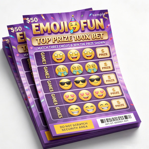 Wholesale Custom Funny Theme Print Lottery Tickets Supplier Digital Number Scratch and Win Instant Lottery Printing - Product Image 2