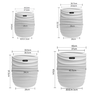 Pots <span class=keywords><strong>de</strong></span> fleurs en plastique <span class=keywords><strong>de</strong></span> style moderne <span class=keywords><strong>de</strong></span> haute qualité pour la décoration <span class=keywords><strong>de</strong></span> bureau, <span class=keywords><strong>de</strong></span> sol et <span class=keywords><strong>de</strong></span> jardin - Product Image 6