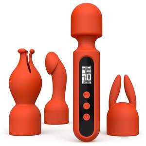 Vibrador Recargable por USB para Mujeres, Estimulador de Punto G, Glándulas y Clítoris, con Pantalla LCD, Varita de Pasión, Kit de Masaje para Mujeres - Product Image 1