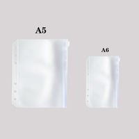 Carpeta de Archivos de PVC Transparente de Gran Capacidad, Bolsa de Almacenamiento Gruesa con Cierre Hermético, Bolsa para Herramientas de Planificación A5/A6, China