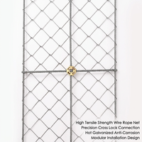 Système de protection des pentes SNS, filet de protection contre les chutes de pierres en acier haute résistance, maille de 30x30 cm, certifié ISO9001/CE