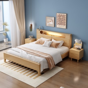 Oferta Especial: Cama de Madera Sólida de Lujo con Almacenamiento Integrado para Dormitorio - Product Image 3