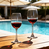 Verres à vin à long pied personnalisés avec logo pour mariage, capacité 19,95 oz, design classique pour usage quotidien, réunions de famille, vente en gros