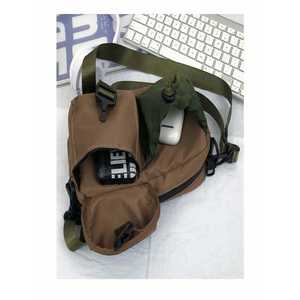 Bolso cruzado para hombre, de nailon, correa ajustable mediana, hebilla, cordón, duradero, para uso en vacaciones - Product Image 5