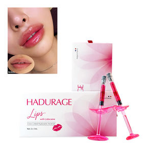 Hadurage 2x1ml Rouge à Lèvres Repulpant - Injection d'<span class=keywords><strong>Acide</strong></span> <span class=keywords><strong>Hyaluronique</strong></span> qui Améliore la Couleur, le Volume et l'Hydratation des Lèvres - Product Image 1
