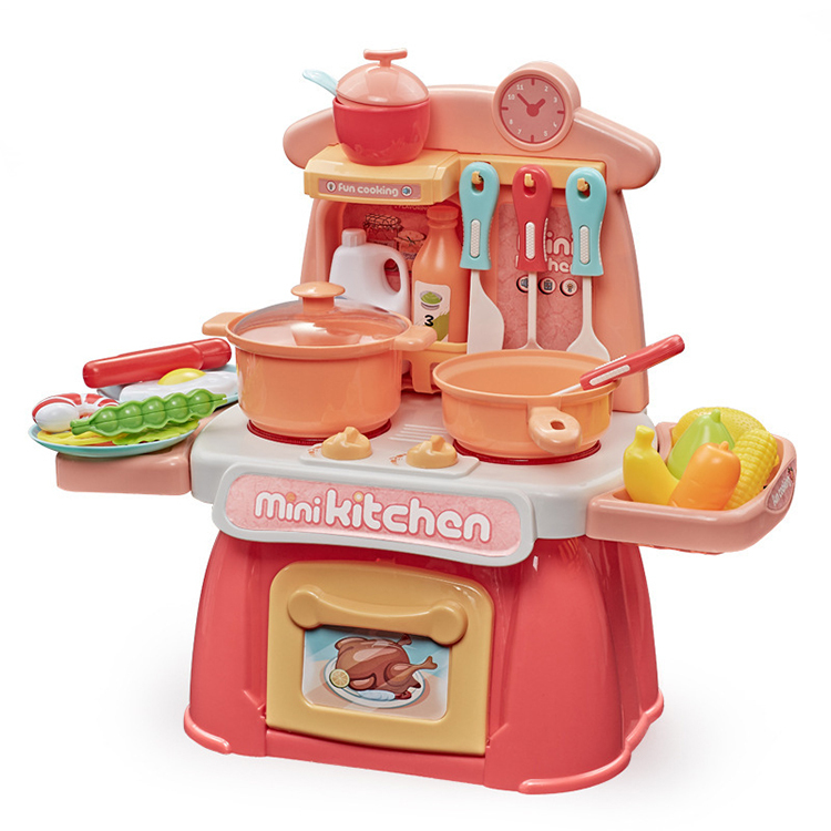 Children 26PCS Plastic Custom Kitchenette Simulate