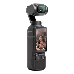 Yepyeni DJI Osmo cep 3 vcamera kamera Vlogging kamera ile 1 "CMOS 4K Video Video 3 eksenli stabilizasyon hızlı odaklama