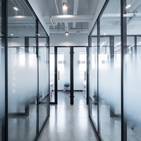 Tempered Glass Aluminum Frame Adjustable Office Partition Wall Modern Design Demountable for Hotel Office Hospital School Use