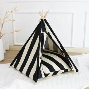 OEM Maßgefertigtes Haustier-Bett aus Leinen für Hunde und Katzen, Tragbare Hundezelte, Waschbare Tierhäuser - Product Image 4