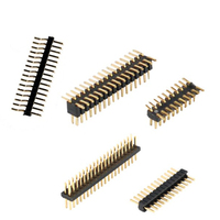 Conector de Placa de Circuito Impreso (PCB) Personalizado de 2.54mm, Tipo Pin Header Macho, 1x40 Pines, Fila Simple o Doble