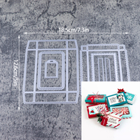 Scatole aperte vuote taglio metallo Die Scrapbooking timbro carta da intaglio carta stampaggio Die nuova scatola di caramelle artigianali Scrapbooking muore