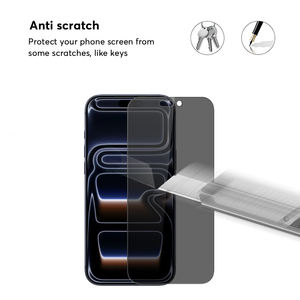 Pour iPhone 17 Pro Max Privacy Protecteur d'écran anti-espion en verre trempé 9H pour <span class=keywords><strong>téléphone</strong></span> portable - Product Image 6