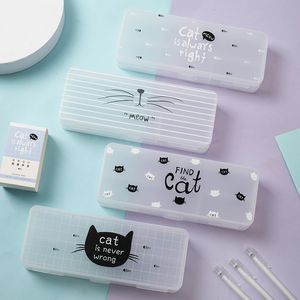 Puro scuola di plastica speciale rispettoso dell'ambiente non tossico netto rosso popolare cassa di matita della cassa di matita - Product Image 2