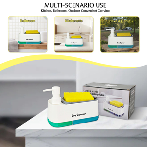 <span class=keywords><strong>Dispensador</strong></span> jabón líquido bomba doble personalizable plástico blanco hogar/negocio - Product Image 4