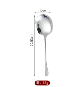 DFG115 Bandeja Grande Plateada para Restaurante, Juego de Cucharas y Cucharones de Acero Inoxidable para Buffets y Hoteles - Product Image 3