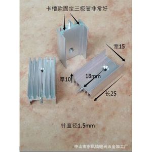 Disipador de calor de aluminio de 15x10x25mm con orificio para transistor TO220 MOSFET 7805, disipación de calor - Product Image 4