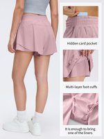 Celana Yoga Wanita Bahan Spandex Musim Panas, Longgar, Bernapas, Cepat Kering, Celana Olahraga Santai untuk Gym, Fitness, Lari, dengan Kantong