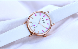 Reloj de Pulsera HANNAH MARTIN 2023 BS32 Creativo con Diseño Degradado para Mujer, Marca Propia, Elegante y Moderno, de Cuarzo con Correa de Cuero para Chicas - Product Image 3