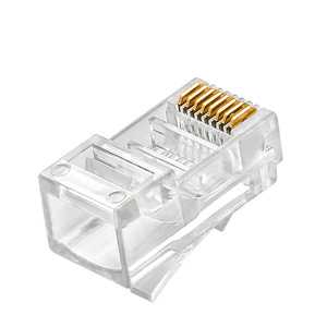 <b>RJ45</b> Network Connector 8-Pin Unshielded Phosphor Bronze Contact For Ethernet <b>Cable</b> Connection - Product Image 5