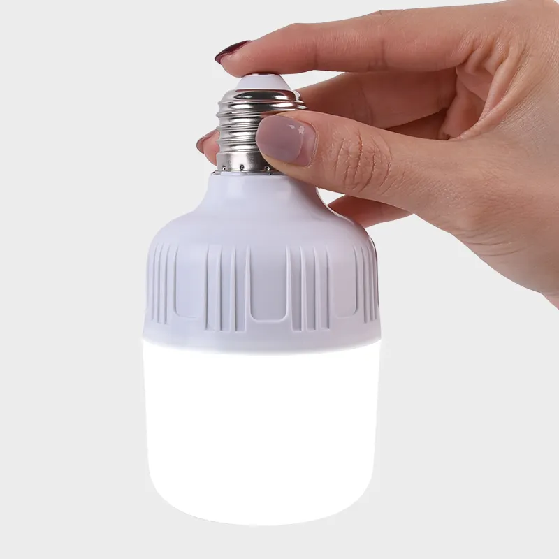 Factory direct wholesale price E27 Emergency Daylight Bulb Beautiful shape 8000k led rechargeable emergency light