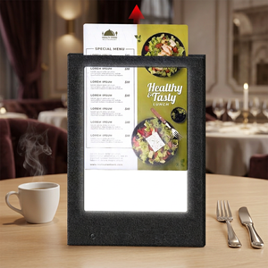 Factory Price Led Menu <b>Folder</b> Single Page Restaurant Led Menu Rechargeable Led Light Menu - Product Image 1