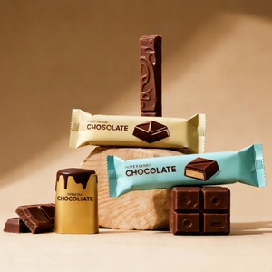 Sachets en plastique thermoscellables en aluminium de qualité alimentaire imprimés sur mesure pour bâtonnets de chocolat, barres protéinées, barres énergétiques, emballage alimentaire - Product Image 5